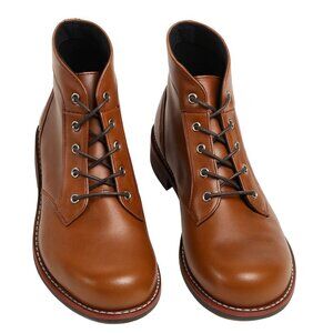 Men’s Brown Leather Lace-Up Boots – Size EU46 / US12 (Tanner)